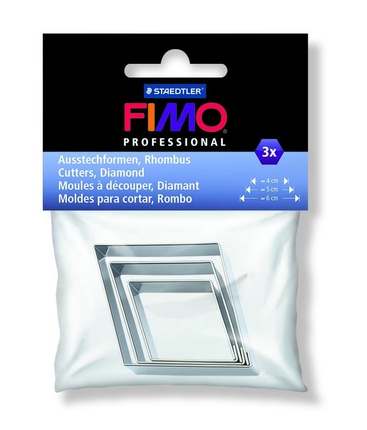 Fimo&reg; udstykningsknive 3 stk. diamant